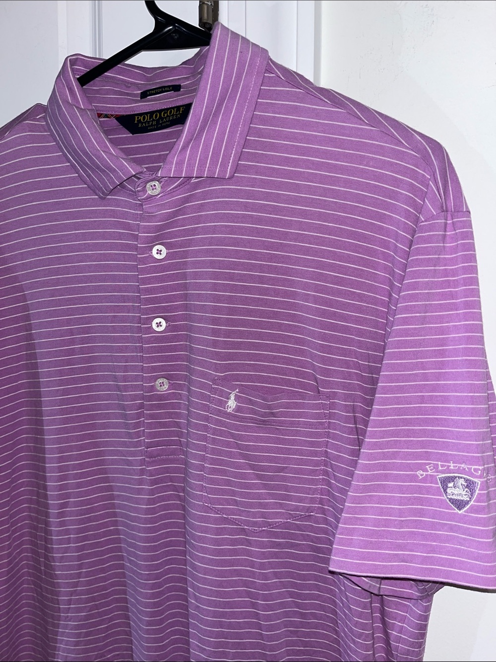 Pocket Polo Golf Ralph Lauren Shirt Mens Short Sleeve Bellagio Las Vegas S